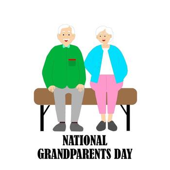 nacional abuelos día ilustración vector