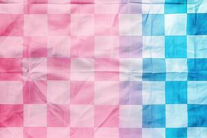 Gingham checkered pattern. photo