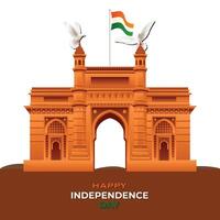a colorful banner for the Indian republic day and independence day vector