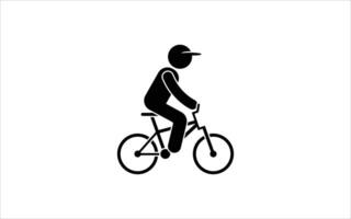 bicycle icon silhouette image vector