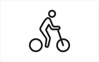bicycle icon silhouette image vector