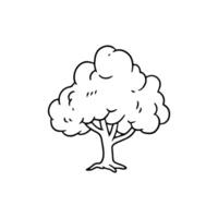 a black and white tree with roots on it vector