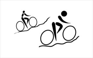 bicycle icon silhouette image vector