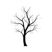 a black and white tree with roots on it vector