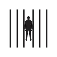 Corrupt people in jail image vector