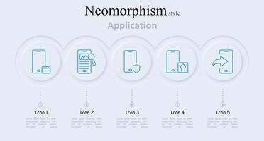 Application set icon. Taking photo, star rating, notification, menu button, puzzle piece, mobile app, alerts, favorites, updates, settings, digital, software, user interface, technology vector