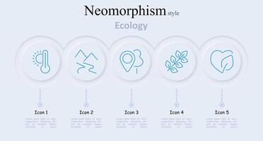 Ecology set icon. Thermometer with sun, mountains, tree with location pin, plant, heart with leaf, environment, climate change, nature conservation vector