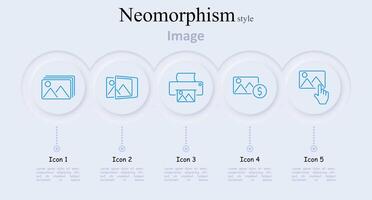 Image set icon. Picture stack, picture comparison, printer, picture with dollar sign, picture with cursor, photography, photo print, digital image vector
