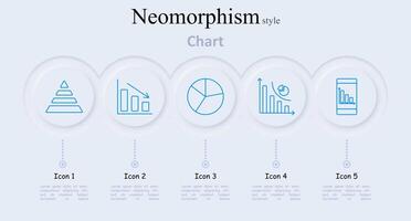 Chart set icon. Pyramid, bar chart, pie, line chart, mobile chart, data visualization, statistics, financial analysis, infographic vector