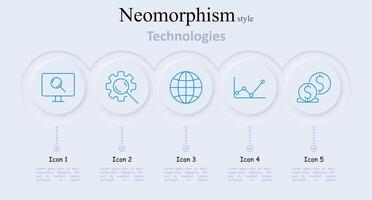 Technologies set icon. Computer with magnifying glass, gear with magnifying glass, globe, line graph, coins, technology tools, digital analysis, online business vector