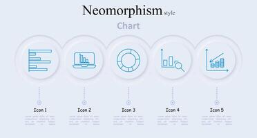 Chart set icon. Bar chart, laptop, pie chart, line chart, coin stack, statistics, data, analysis, finance, business, graph, report, presentation, growth, economy, information, tracking, metric vector