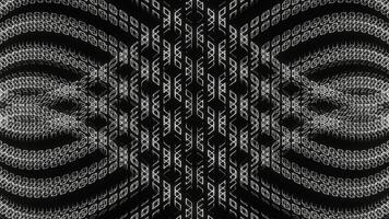 White Neon Movement on Endless Shape Background VJ Loop in 4K video