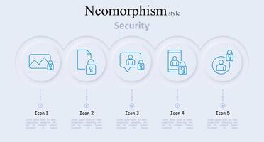 Security set icon. Locked image, document, conversation, profile, user lock, privacy, protection, safety, encryption, data security, secure files, confidentiality, information safety, access control vector