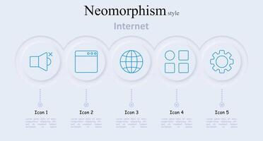 Internet set icon. Mute speaker, browser, globe, app grid, gear. Internet, website, development, web design, coding, programming, technology, interface, user experience, digital, online, settings vector