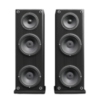 Pair of Woofer speaker use for loudspeaker isolated on transparent background cut out png