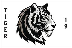 Tiger Head Printable Design. vector