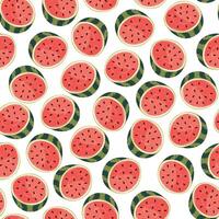 pattern with watermelons. Bright and summery texture. vector