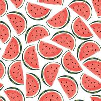 pattern with watermelons. Bright and summery texture. vector