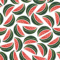 pattern with watermelons. Bright and summery texture. vector
