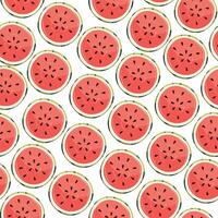 pattern with watermelons. Bright and summery texture. vector
