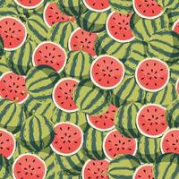 pattern with watermelons. Bright and summery texture. vector