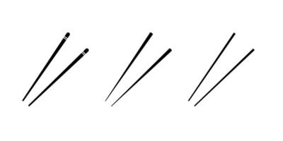 Chopsticks icons set. Simple set of chopsticks icons on white background vector
