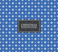 snowflakes seamless geometric pattern. Repeatable blue christmas background. Trendy endless new year print vector