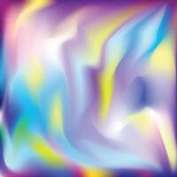 Abstract blurred gradient mesh background. Colorful smooth banner template. Holographic Texture. Metal Gasoline Brochure. Purple Pop Background. Neon Poster. Y2k vector