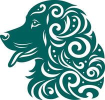 Versatile Social Media Icon Set Showcasing Artistic Dog Face Illustrations in Format vector
