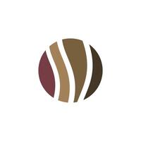 pattern circle with abstract brown color vector