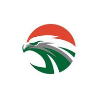 hawk logo with simple design vector