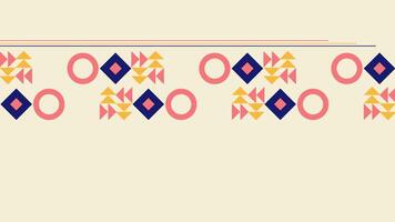 Geometric Shape Scaling Animation on Modern Background video