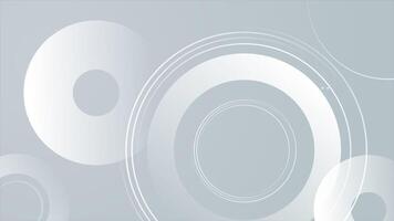 Gray Background with White Gradient Circle and Dots video