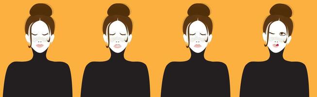 Different types of emotions vector