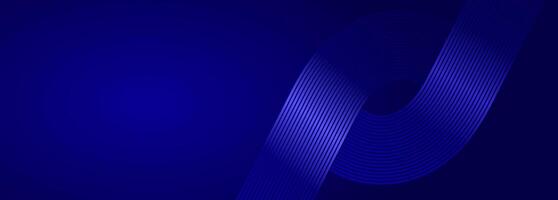 abstract dark blue background with glowing lines vector