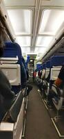 View of passengers activity and interior at terminal 1A Soekarno-Hatta International airport Jakarta, Indonesia - June 11 2024 photo