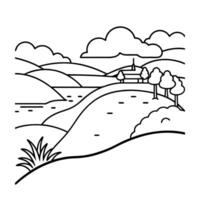 Golfer coloring pages vector