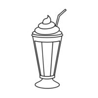 Drinks coloring pages for coloring book vector
