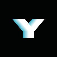 Letter Y Modern Geometric Business Icon Technology Logo vector