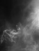 smoke on a black background photo