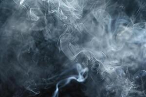 smoke is seen in the air in this photo