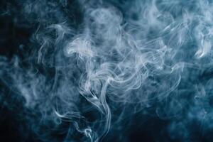 smoke on a black background photo