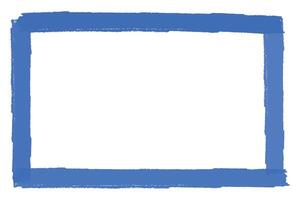 Blue highlight frame rectangle design element vector