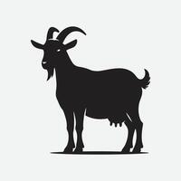 Captivating Goat Silhouette Art, A Visual Delight vector