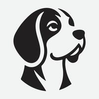 Print Timeless Beagle Silhouette Logo, Elegant, Iconic, and Memorable vector