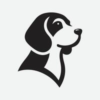Print Timeless Beagle Silhouette Logo, Elegant, Iconic, and Memorable vector