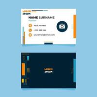 Abstract Geometric Name Card Design for Business or Company vector