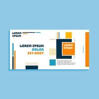 Abstract Geometric Banner Background Design vector