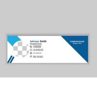 Modern And Email Signature Template Design vector