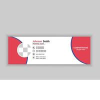 Modern And Corporate Email Signature Template Design vector